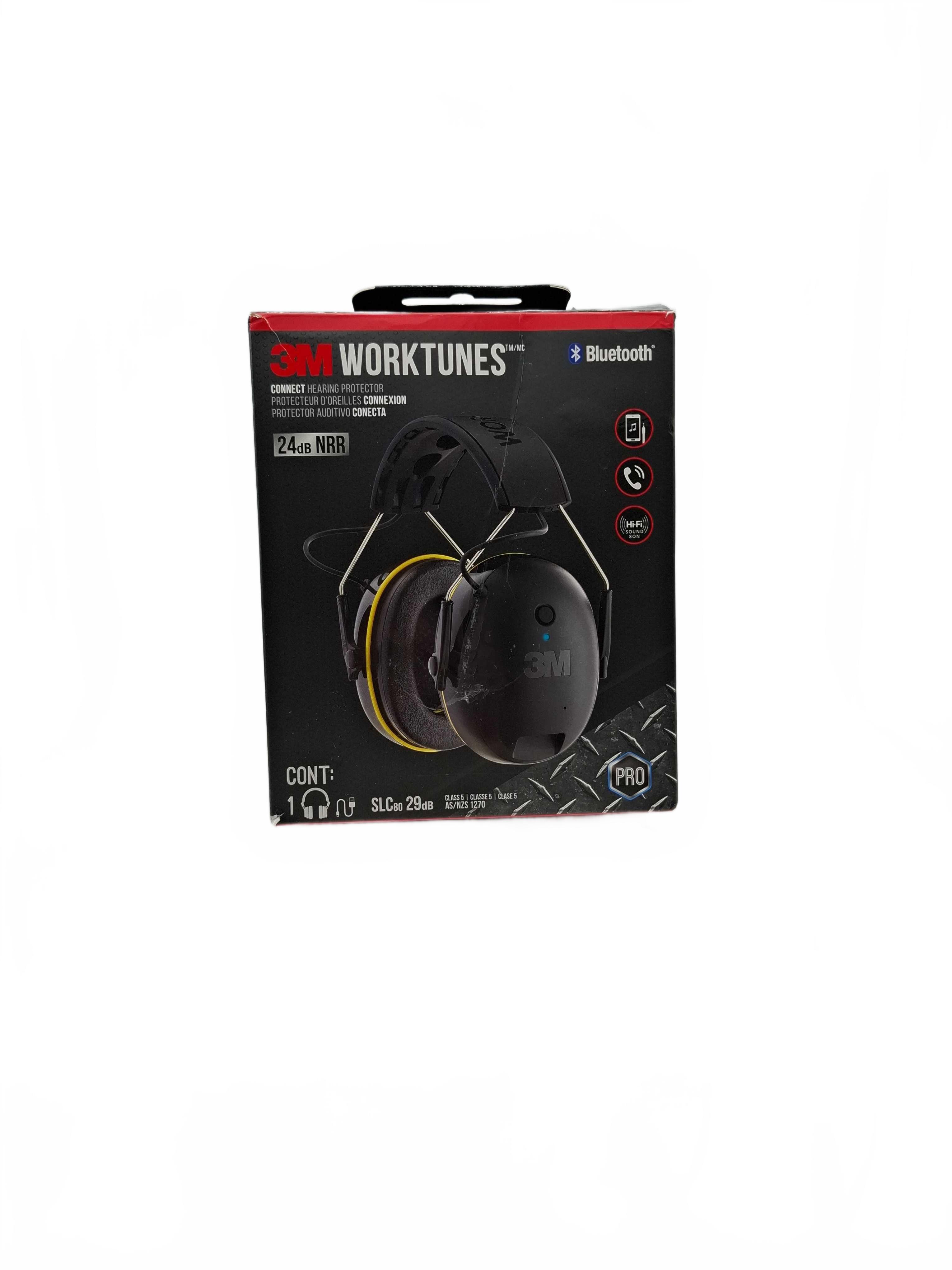 3M WorkTunes Work Headphones In Box With Cord and Manual (WR 1431538)