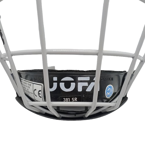 Vintage JOFA 390 Ice Hockey Helmet With 381 SR Cage, 55-62cm, Made In Sweden, Good Condition Some Wear + Tear (CP 1367599)