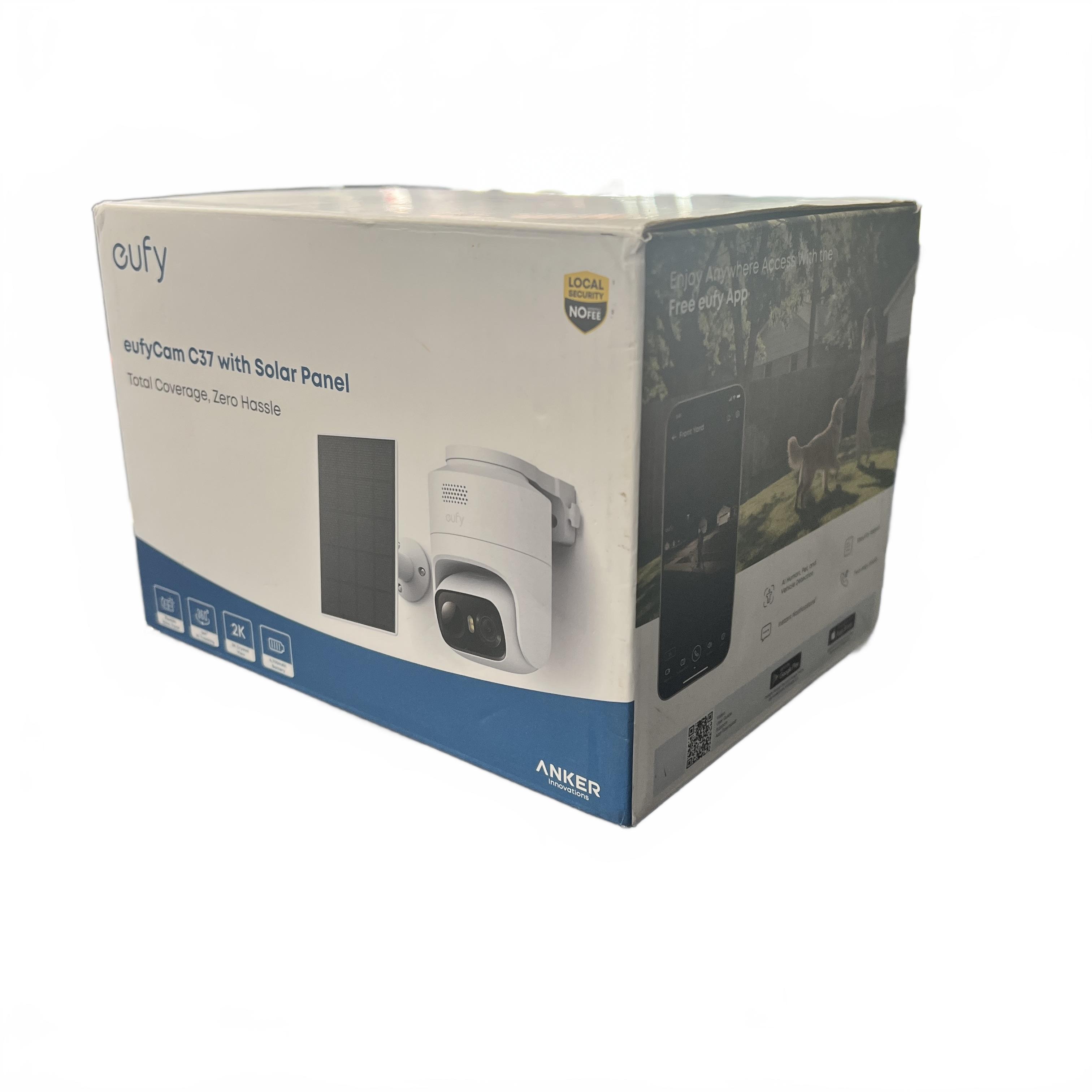 Eufy Security Camera EufyCam C37 With Solar Panel White (MK)