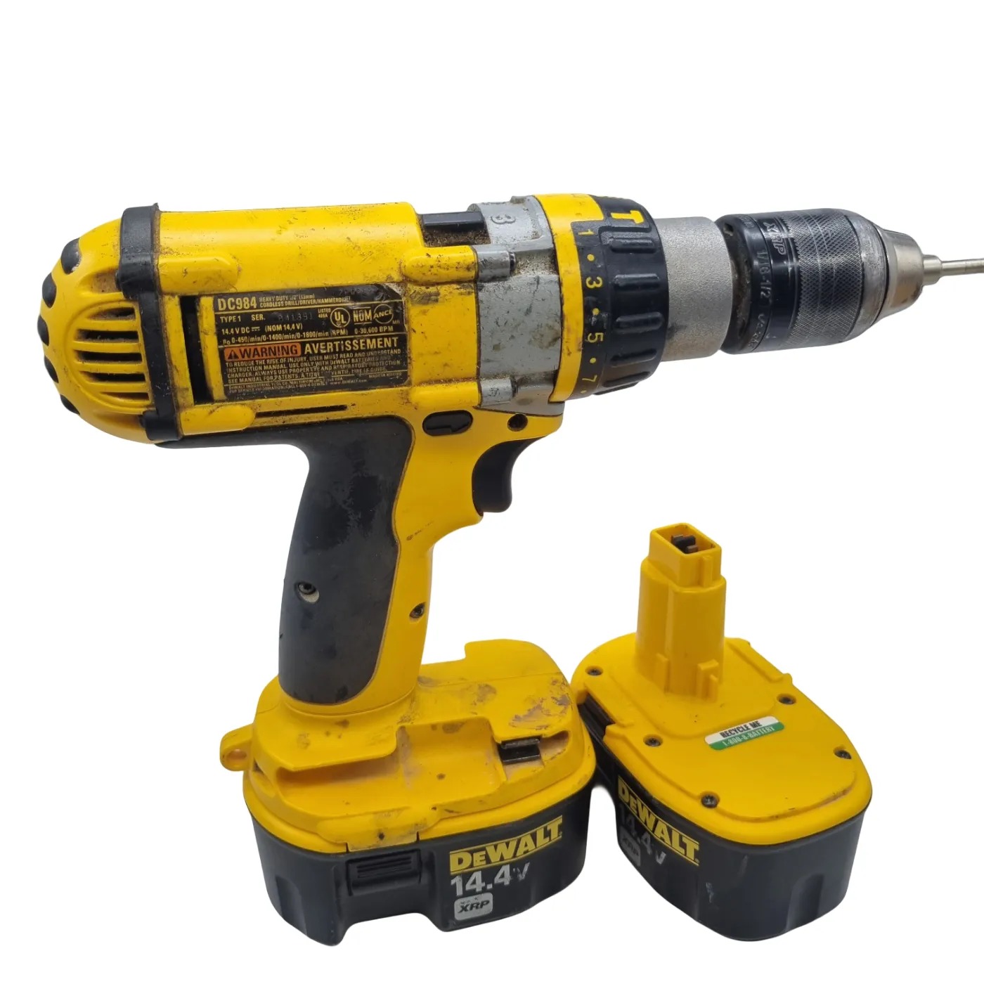 Dewalt DC984 Cordless Drill + 2x 14.4V Batteries + Case (WR)