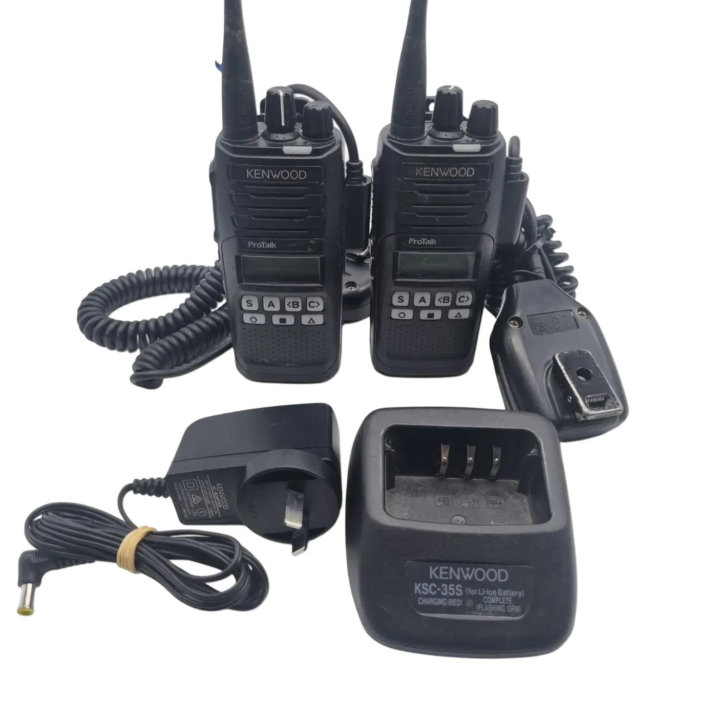 Kenwood TK-3710 Two Way Radio Bundle Including: Two Radios & One Charging Dock