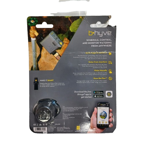Orbit B-hyve Smart Hose Faucet Sprinkler Timer with Gen 2 Wi-Fi Hub (HT25G2), Like New Condition (WR)