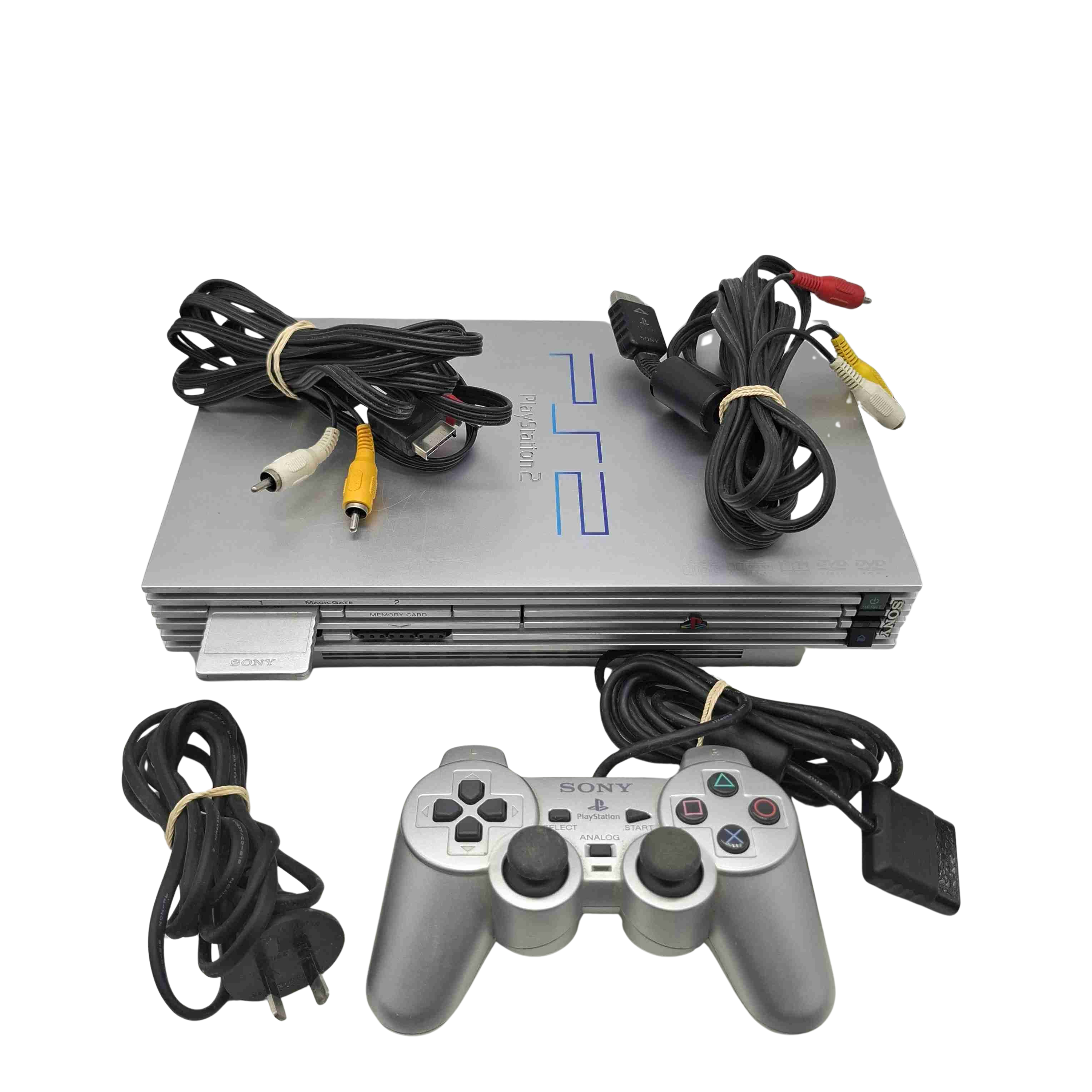 Sony Playstation 2 SCPH-50002 + Box + Cords + Controller + Memory Card (WR 1433818)