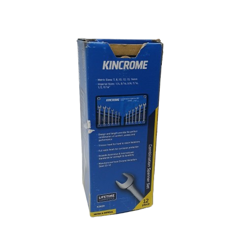 Kincrome Combination Spanner Set 12 Piece K3020 (WR 1421458)