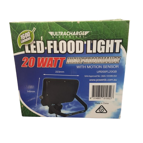 Ultracharge Electrical 1600L 20W LED Flood Light in Box (MR)