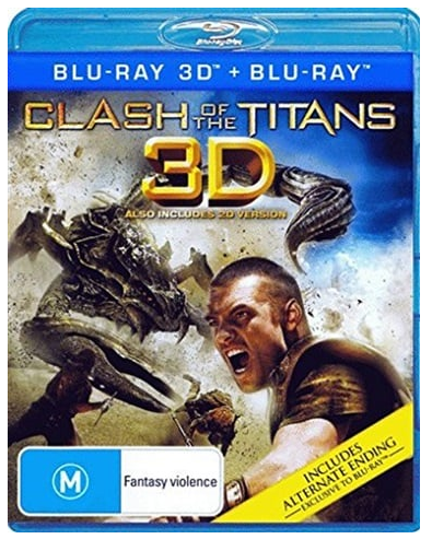 Clash Of The Titans 3D + Blu Ray Good Condition (CP)