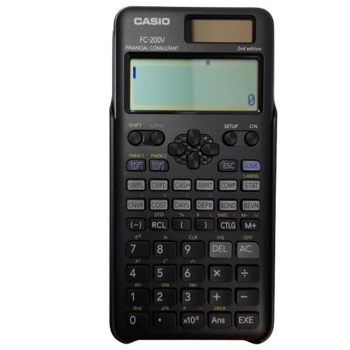 CASIO FC-200V Financial Calculator Black (MR)
