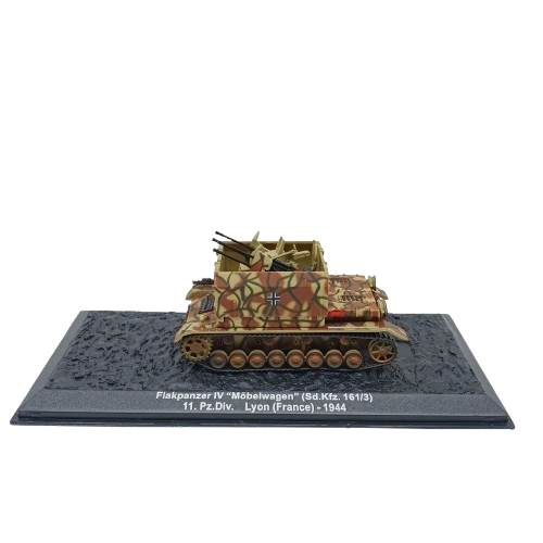 Combat Tanks Collection Flakpanzer Brown Figure With Magazine In Case (CP)