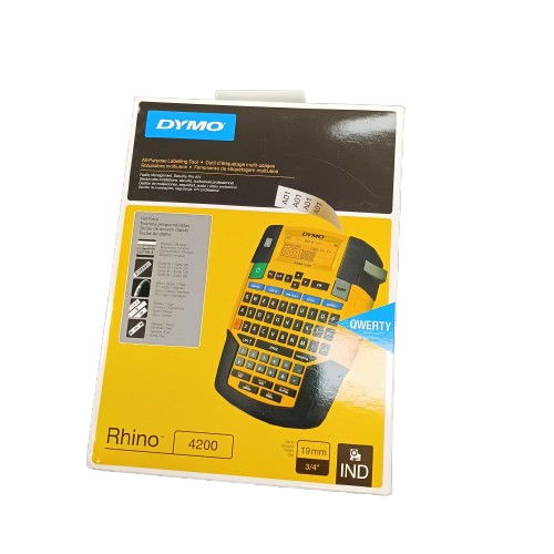 DYMO Rhino 4200 Label Maker – Yellow – Like New (CP)