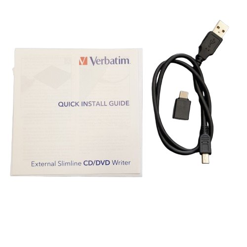 Verbatim External Slimline CD/DVD Writer DPAB Black (LN)