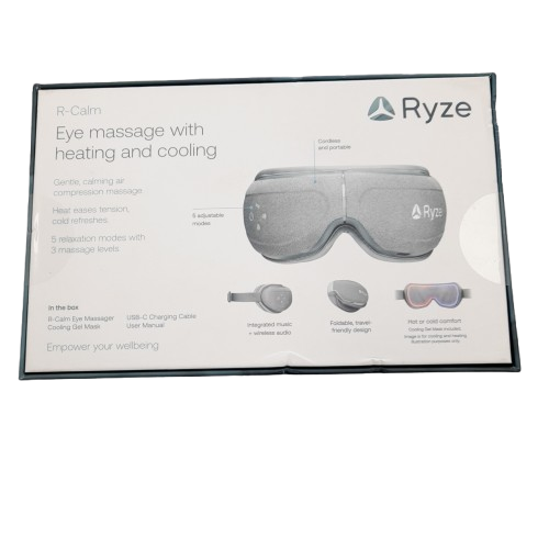 Ryze R-Calm Hot And Cold Eye Massager Grey RZ-EYEMSHC (LN)