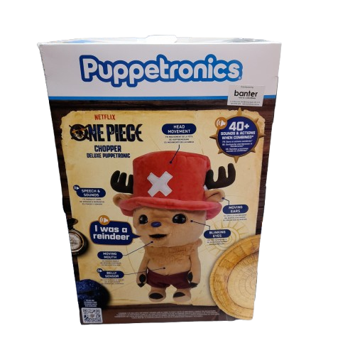 Puppetronics One Piece Chopper Deluxe Puppetronic Interactive Plush Toy (LN)