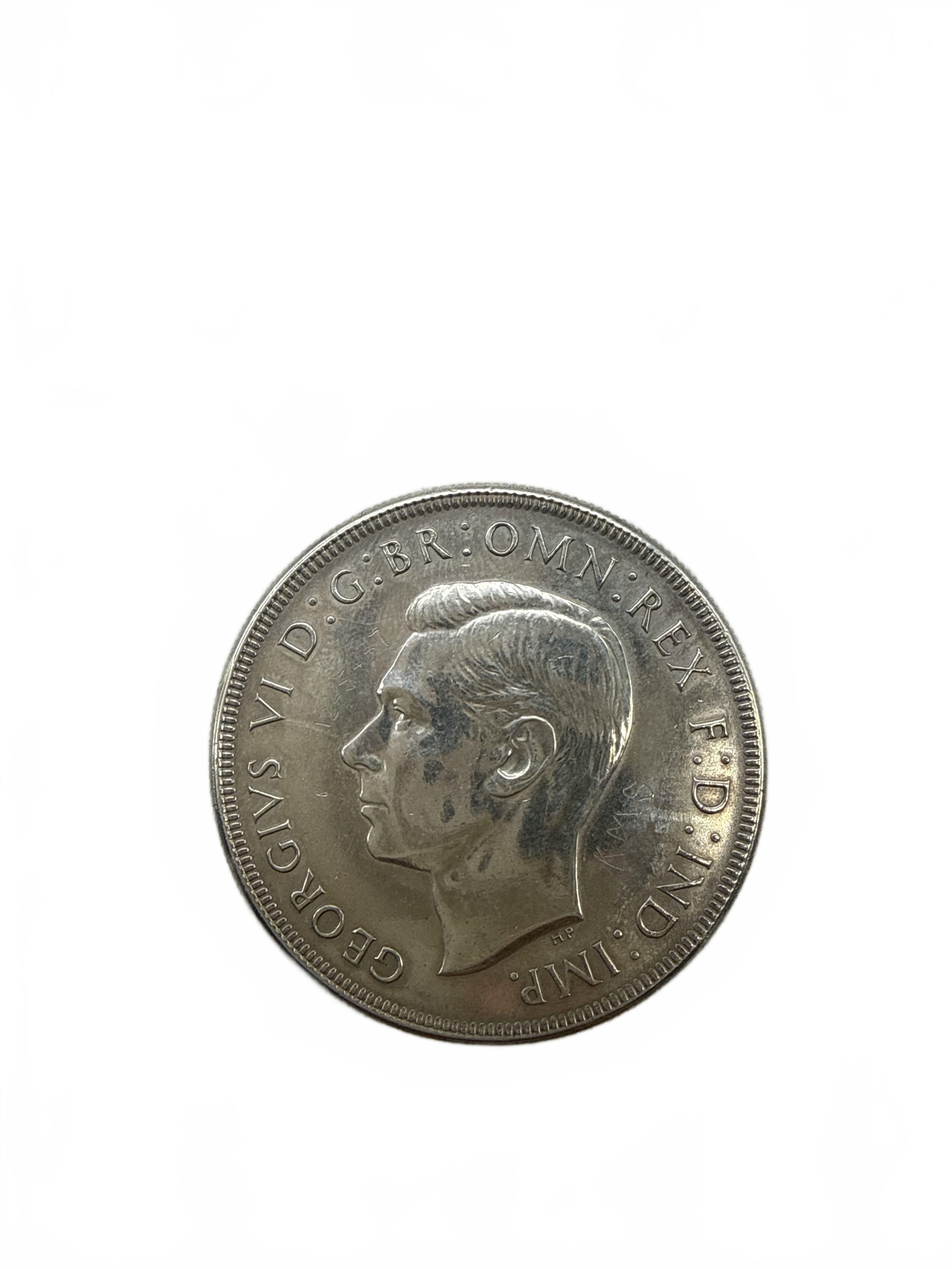 Commonwealth of Australia 1937 George VI One Crown Silver Coin (WR1423471)