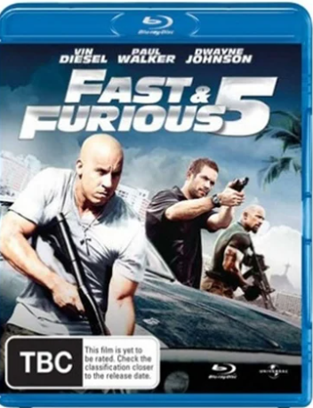 Fast And Furious 5 Blu Ray Good Condition
