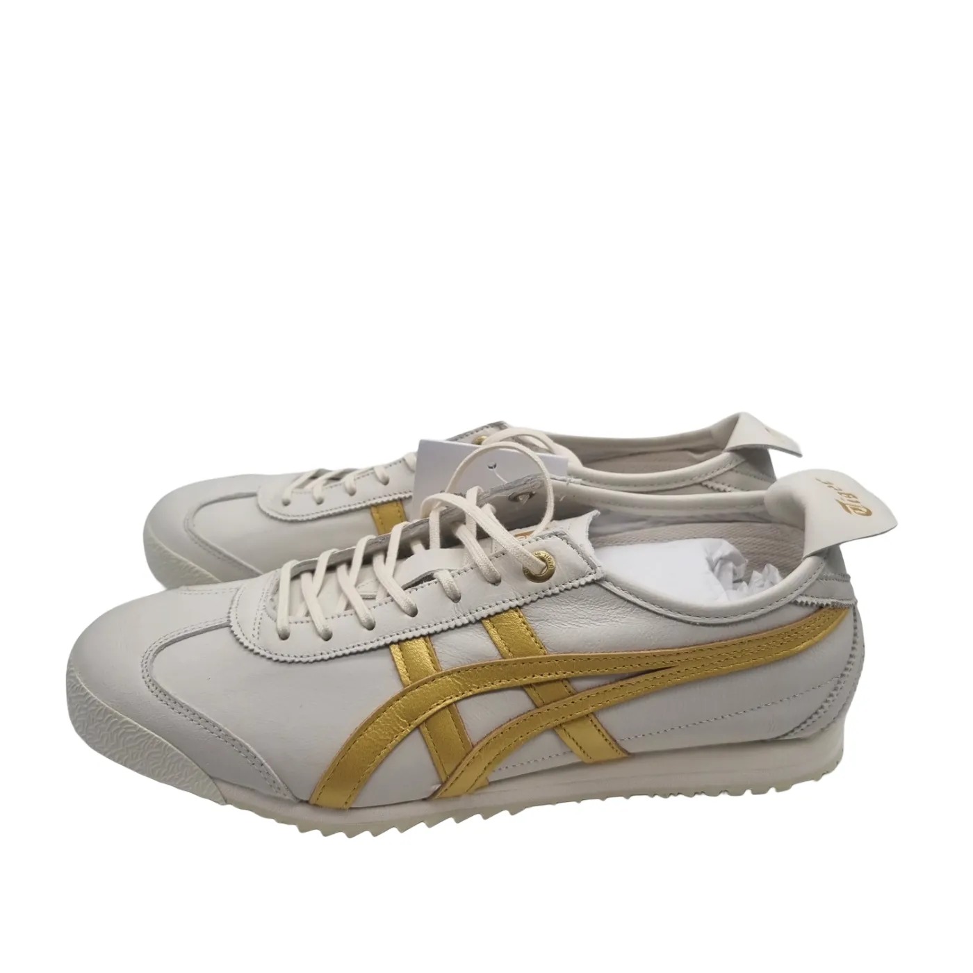 Onitsuka Tiger Mexico 66 SD Shoes White Gold Size: US 8.5 + Box (WR 1419951)