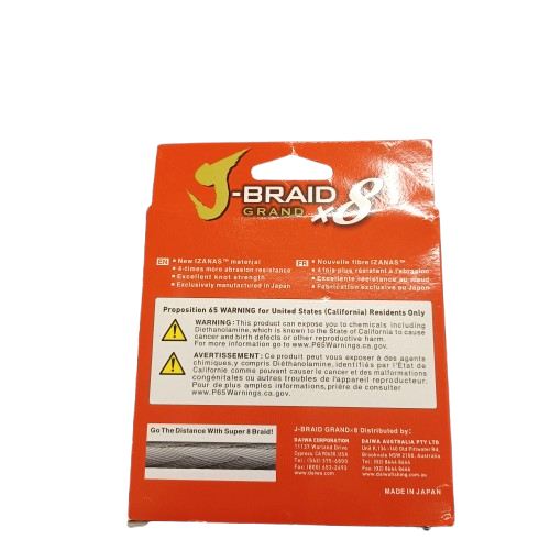 Diawa J Braid Grand x 8 Braid Line 300m Multicoloured (LIKE NEW ) ( LE )