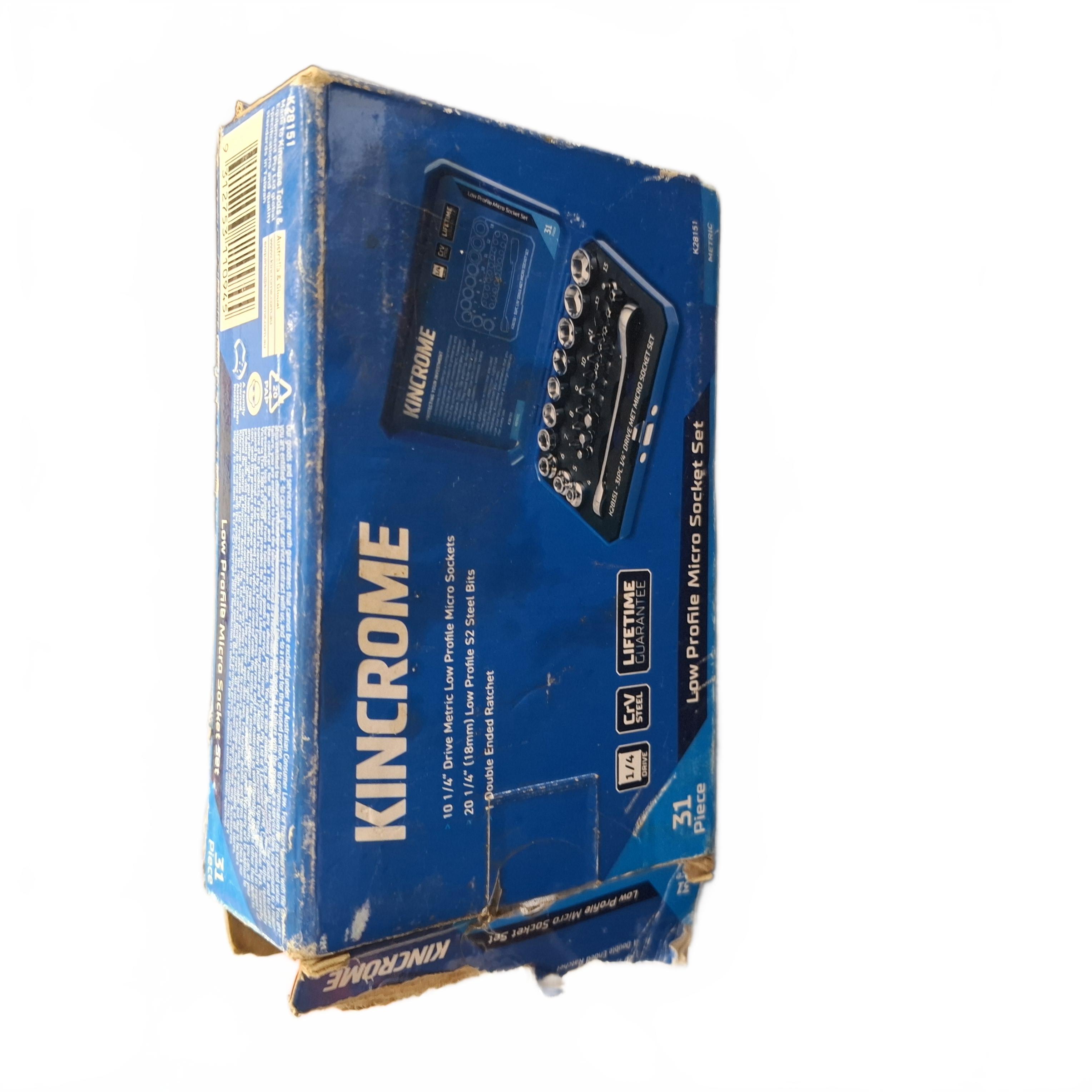Kincrome Socket Set K28151 31 Piece 1/4 Inch Drive Micro Metric (JN)