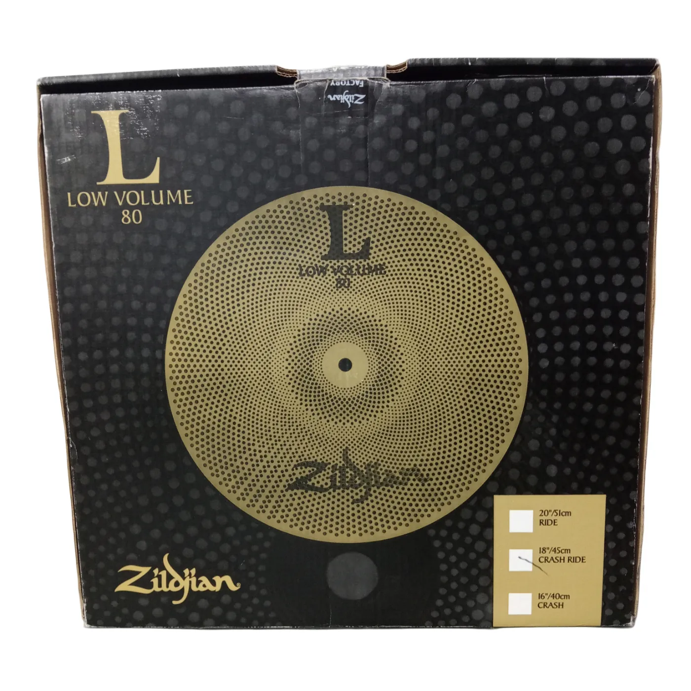 Zildjian Low Volume 80 Cymbal 18″ – In Box  (WR 1351355)