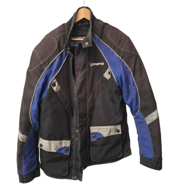 Rjays Motorbike Jacket Voyager 2 Blue Black Grey Size XL Mens Waterproof (JN)