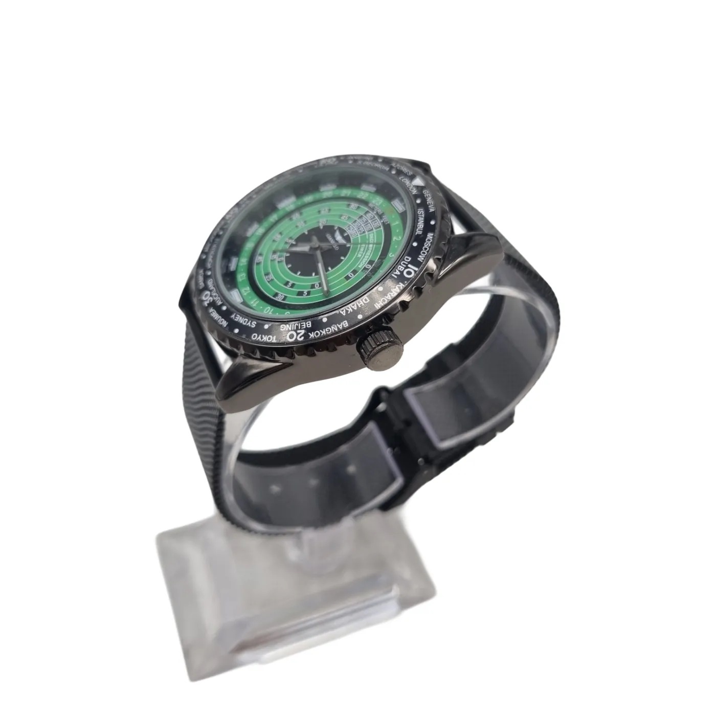 Gianello GL7930GN Men’s Black And Green Analog Watch (WR 1377794)