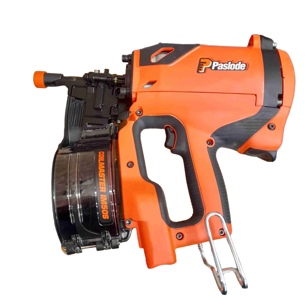 Paslode Impulse IM50S Cordless Coil Nail Gun B40001 With 2 Batteries Charger And Case (GE)