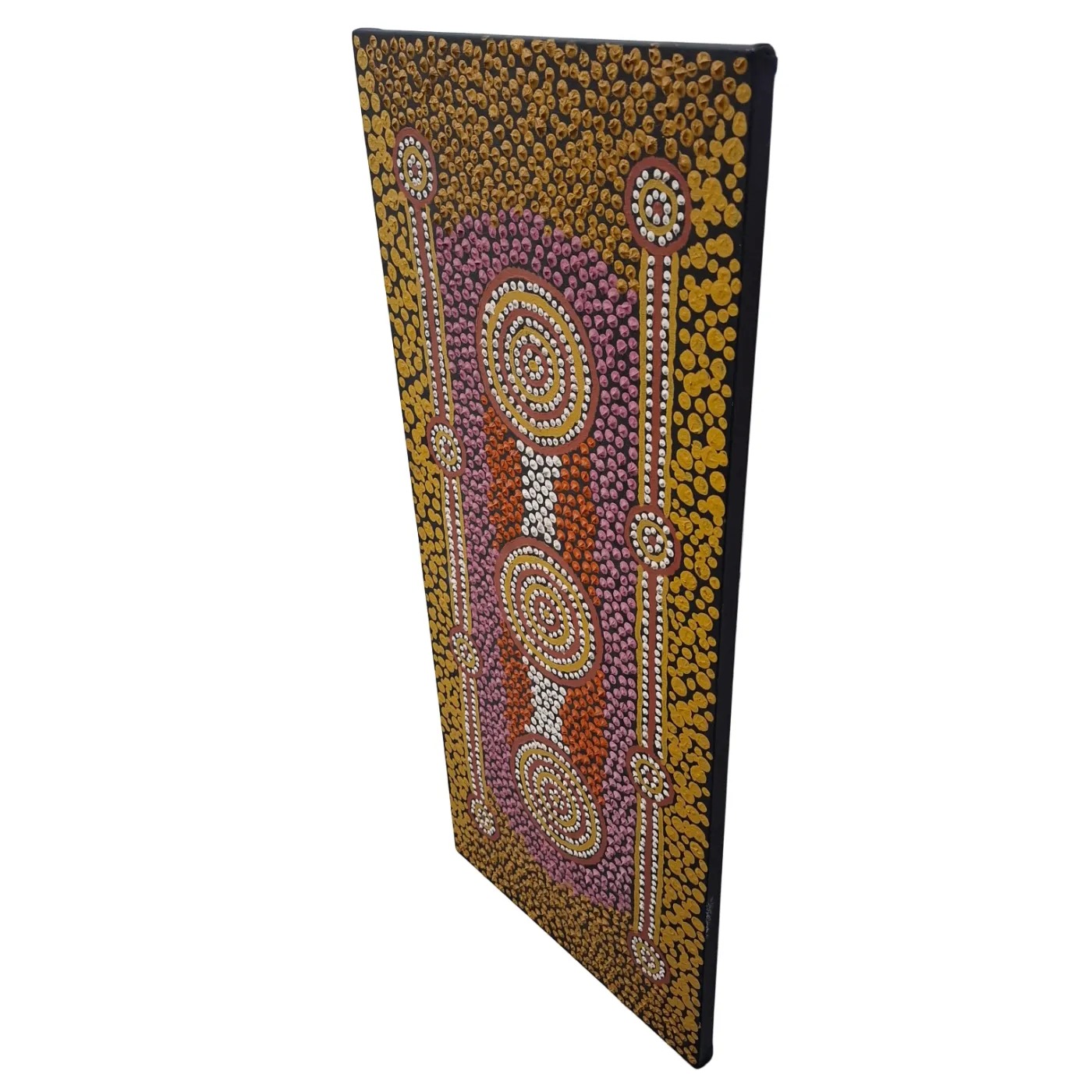 Aboriginal Art Painting Signed Back Jappanari (WR 1298662) **Pick Up Only**