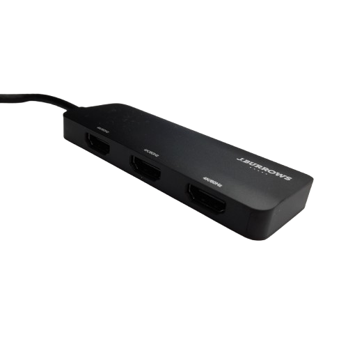 J.Burrows USB-C to Triple HDMI Adapter (MR)