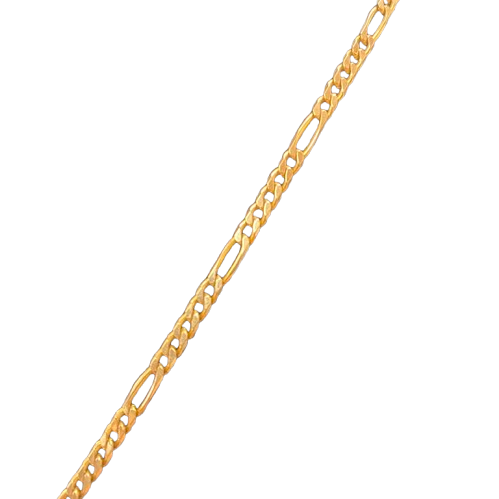 Ladies 9ct Yellow Gold Figaro T-Bar, Albert Clip Chain (NG 1337253)