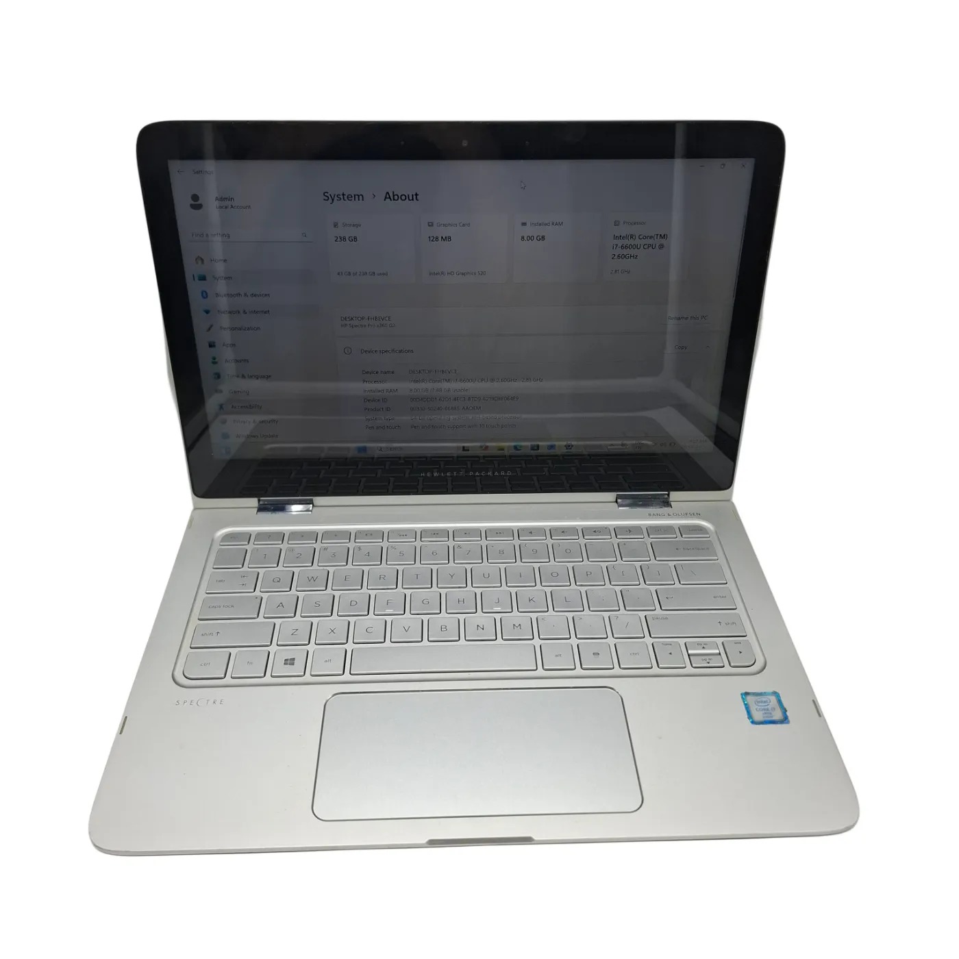 HP Spectre x360 13.3-inch i7-600U 8GB 239GB Touch Screen Laptop (WR1411741)