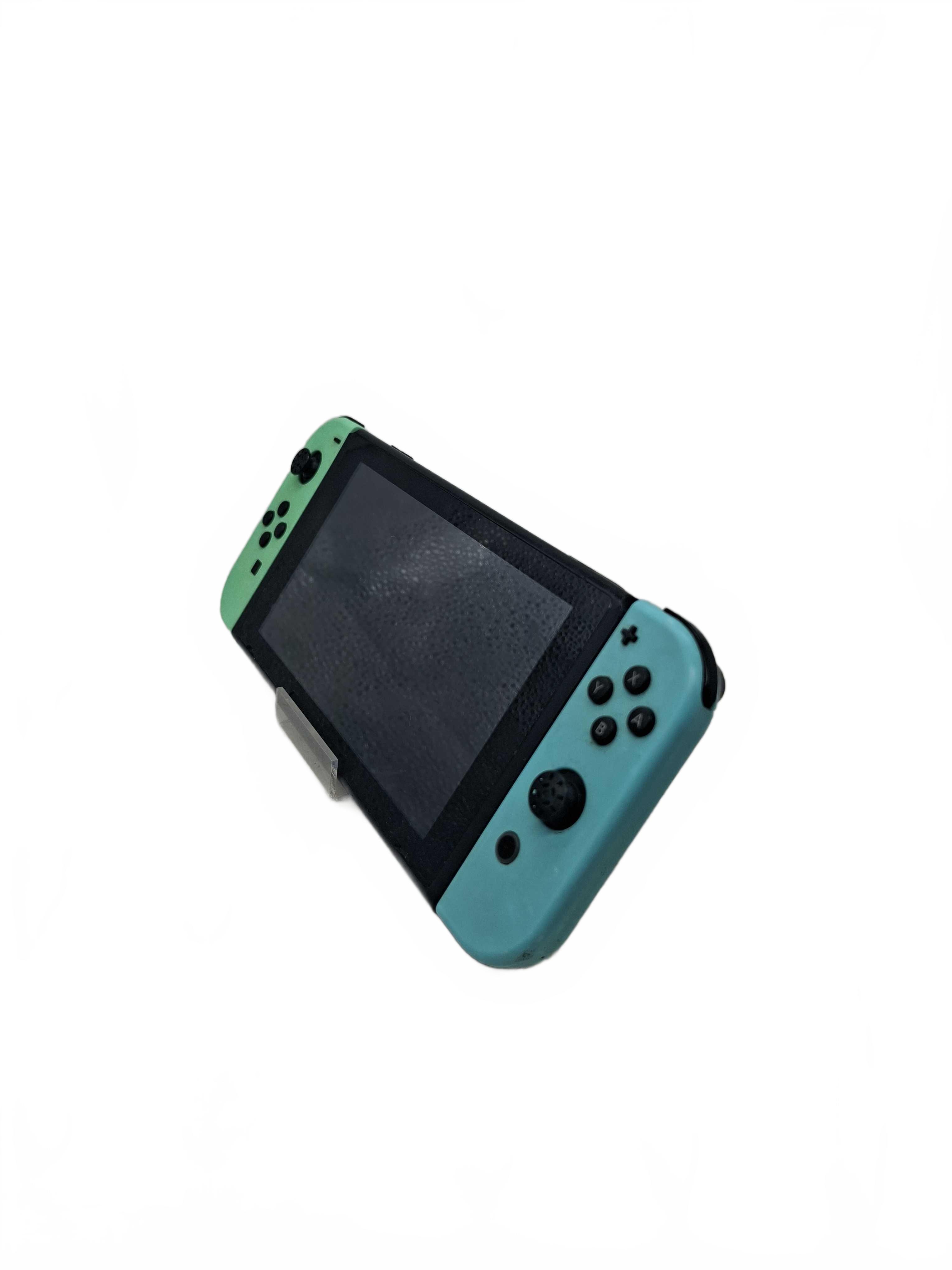 *SOLD AS IS* Nintendo Switch Console Black + Dock + Charger *Wobbly Controllers + Missing Rubbers* (WR 1432791)