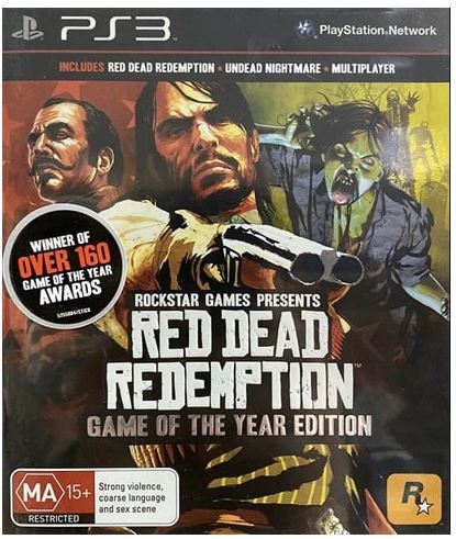 Sony Playstation 3 Red Dead Redemption Game Of The Year (GOTY) Edition, Excellent Condition, With Case, Map + Manual (GE)