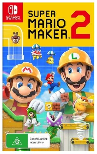 Nintendo Switch Super Mario Maker 2, Very Good Condition, With Case No Manual (LE 1360164)