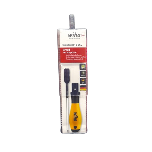Wiha Adjustable Hex Torque Screwdriver, 01 → 0.6Nm, 4 mm Drive New In Box (MR)