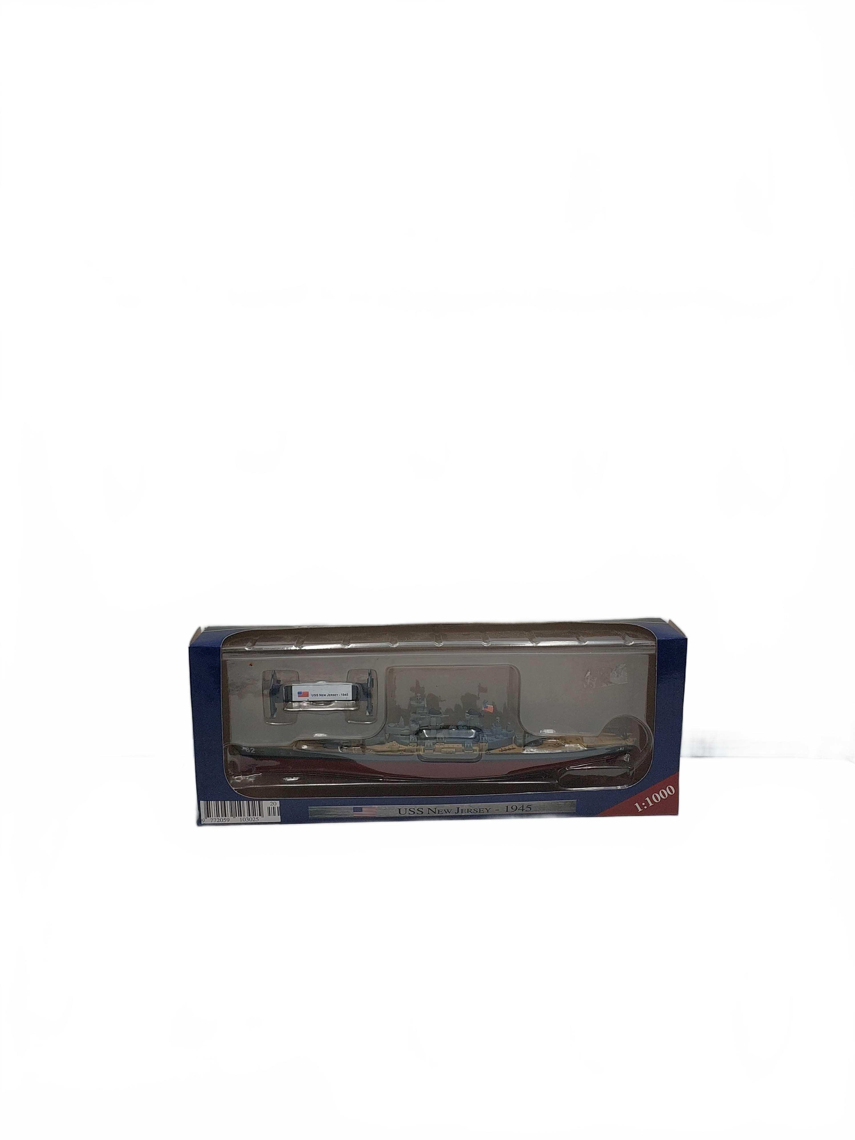 Model Boat USS New Jersey 194 Blue In Box (GB1429202