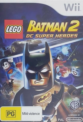 Lego Batman 2: DC Super Heroes Nintendo Wii Good Condition with Case and Manual (LN)