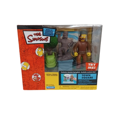 The Simpsons Town Square Interactive Environment Diorama In Box (LE)