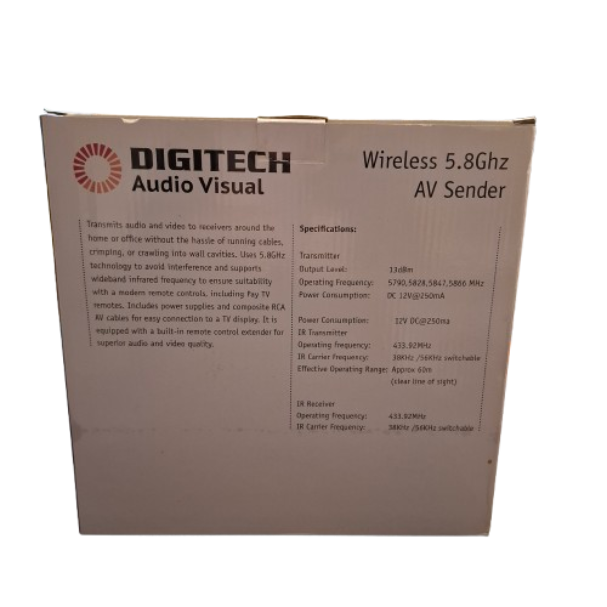 DIGITECH AR-1913 Wireless 5.8GHz AV Sender (Black) (JN)