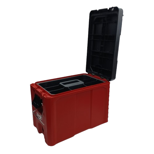 Milwaukee Packout Compact Tool Box 48228422, Red, Good USED Condition, No Internal Dividers (NA)