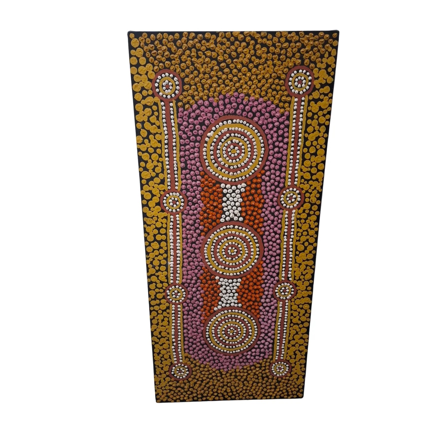 Aboriginal Art Painting Signed Back Jappanari (WR 1298662) **Pick Up Only**