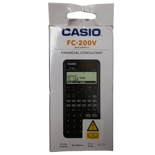 CASIO FC-200V Financial Calculator Black (MR)