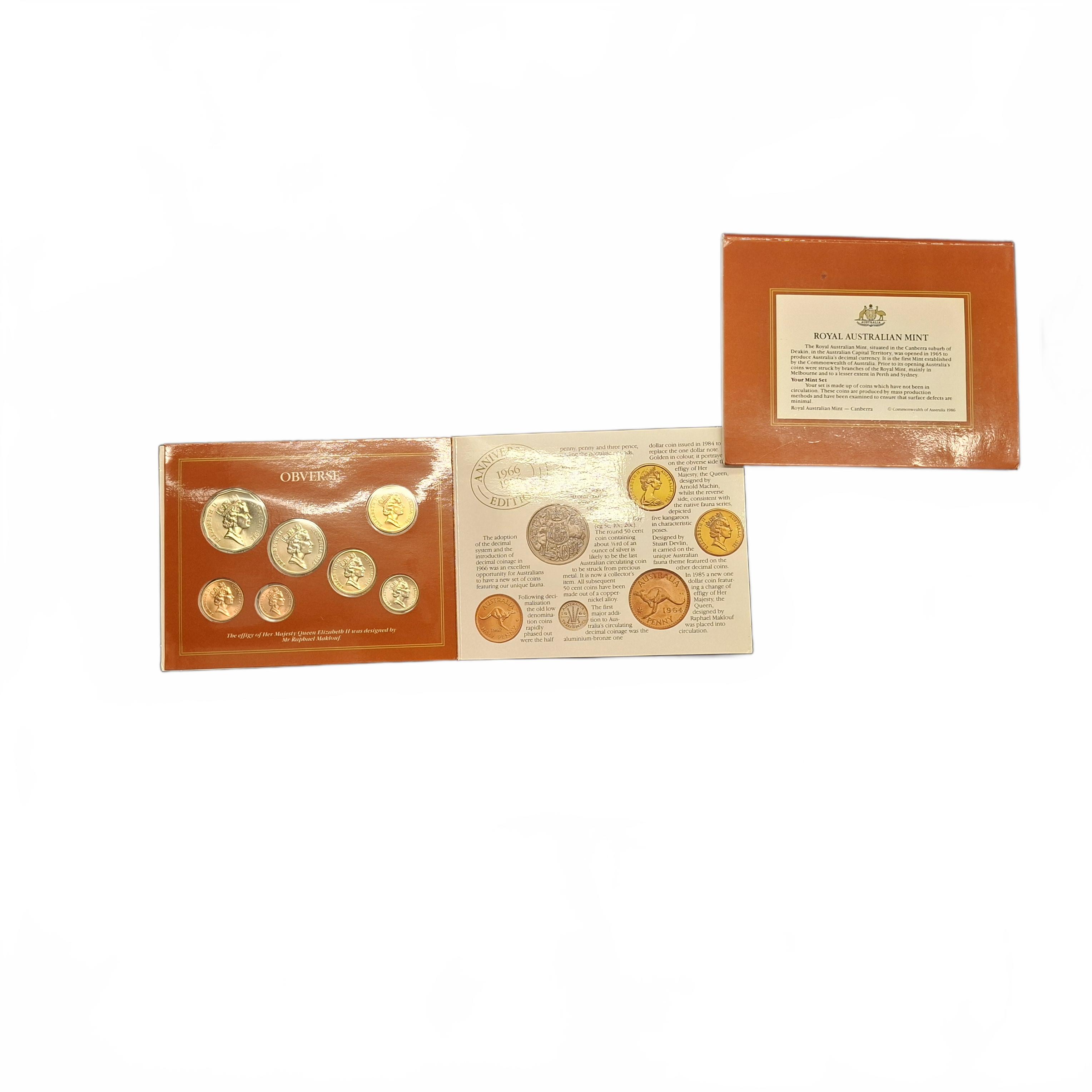 Ram Coin Set 1986 Uncirculated Co Set (JN)