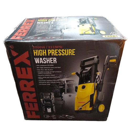 Ferrex Pressure Washer 2000W High Pressure – Like New In Box *PICK UP ONLY* (CP)
