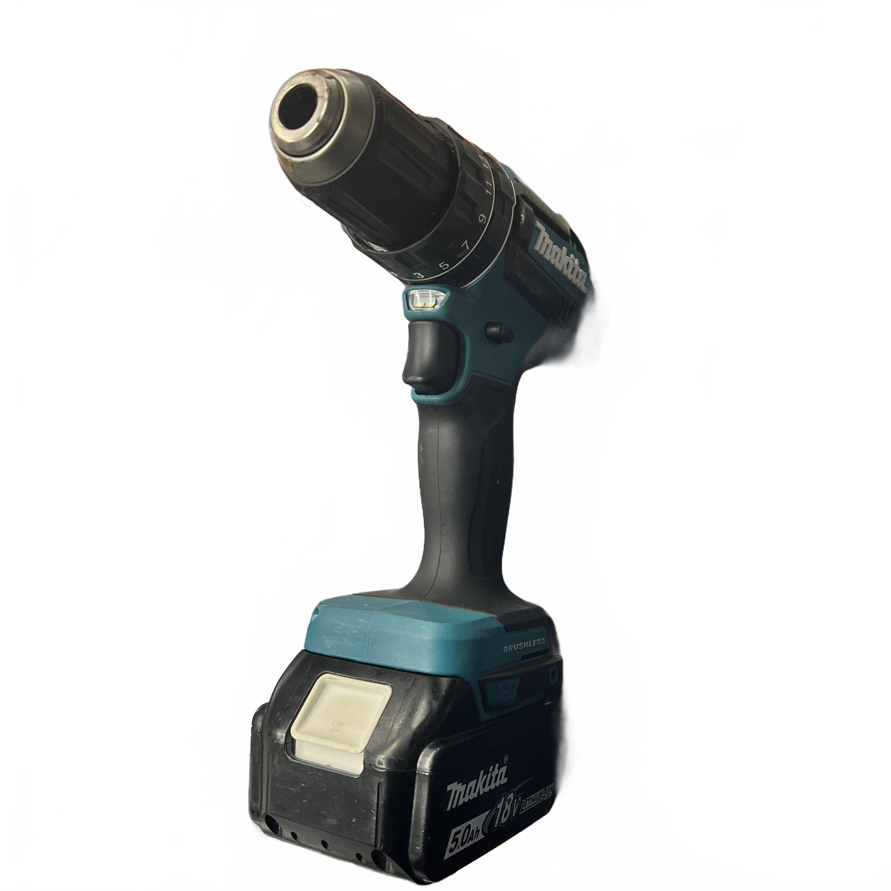 Makita DHP485 18V LXT Brushless Combi Drill Blue With Battery (MK)
