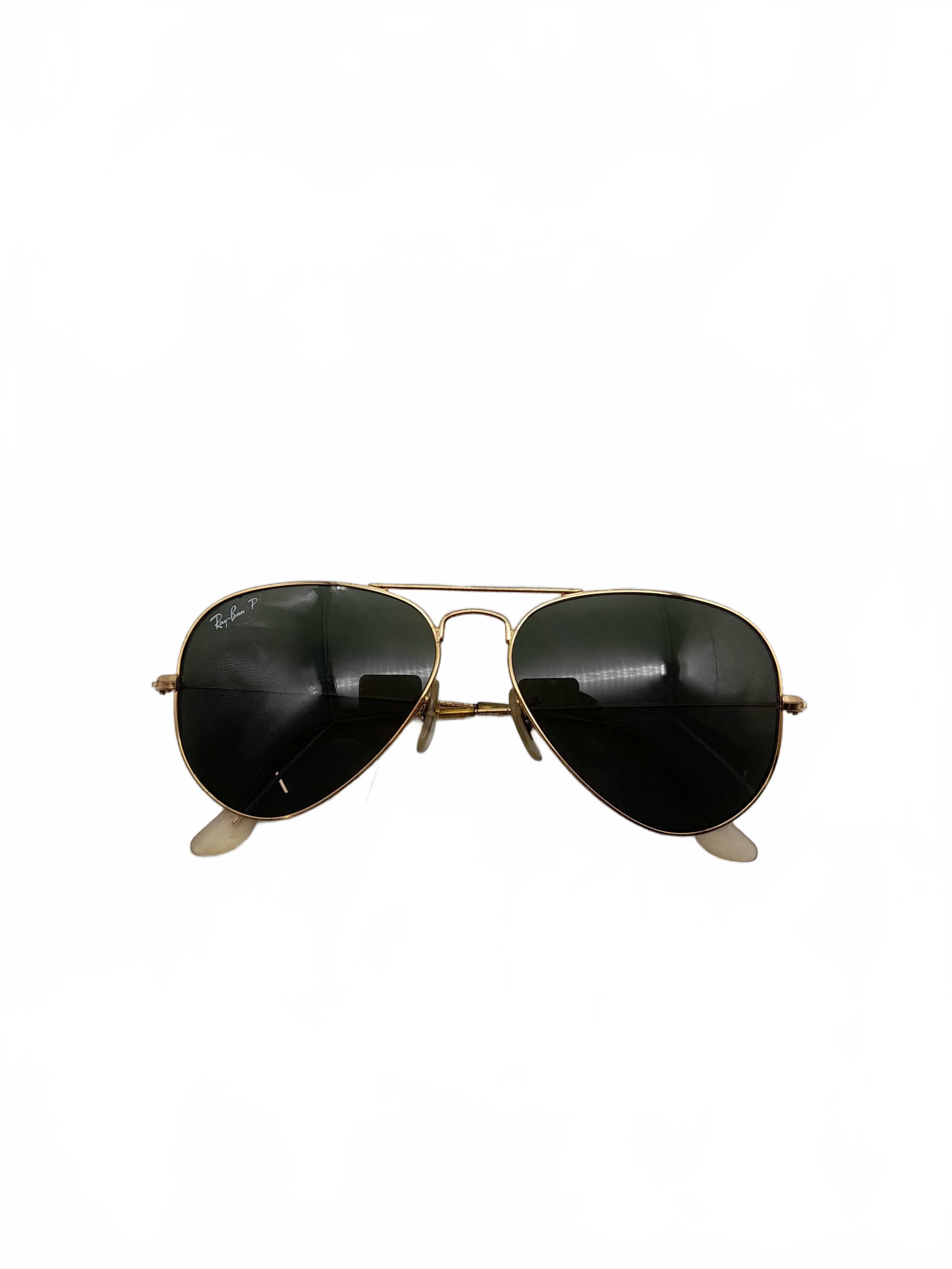 Ray Ban Polarized Sunglasses Gold In Good Condition (WL1432577)