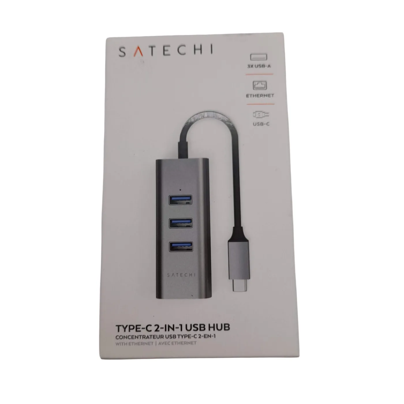 Satechi Type-C 2-in-1 USB Hub with Ethernet (WL 1397704)