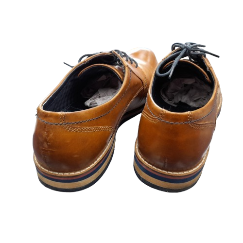 Julius Marlow Tapir Cognac Men’s Leather Shoes Size 8 with Box (LN)