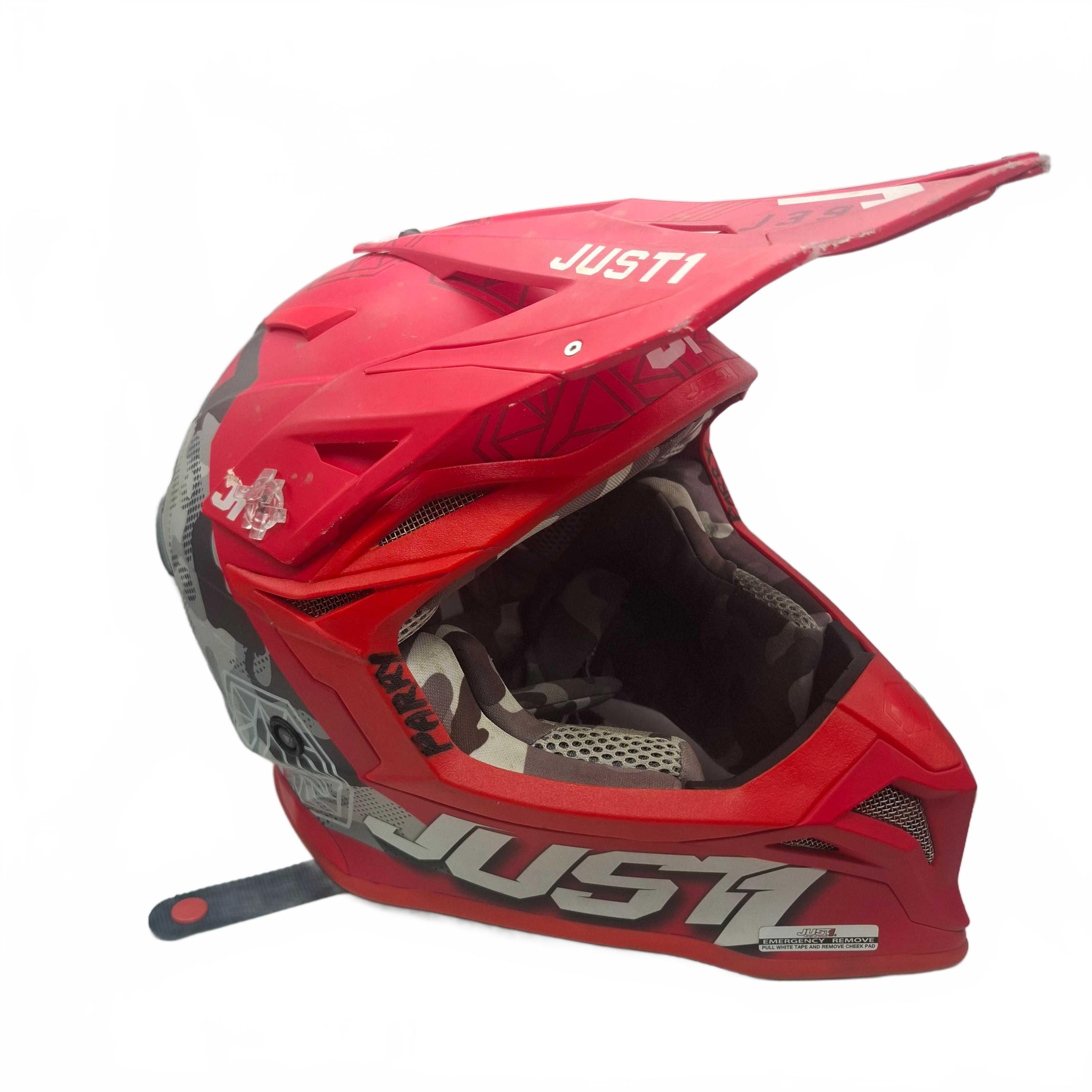 Just1 Helmet J39 Parry Black Texta Red Model J39 (WR1427986)