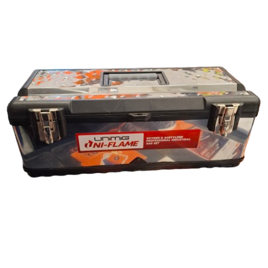 Unimig Uniflame Oxygen Acetylene Gas Cutting Kit Silver 23 Pieces (1428588) (JN)