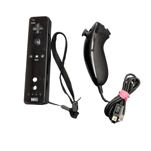 Nintendo Wii RVL-001 Console Black with Controller, Cables and Sensor Bar (LN)