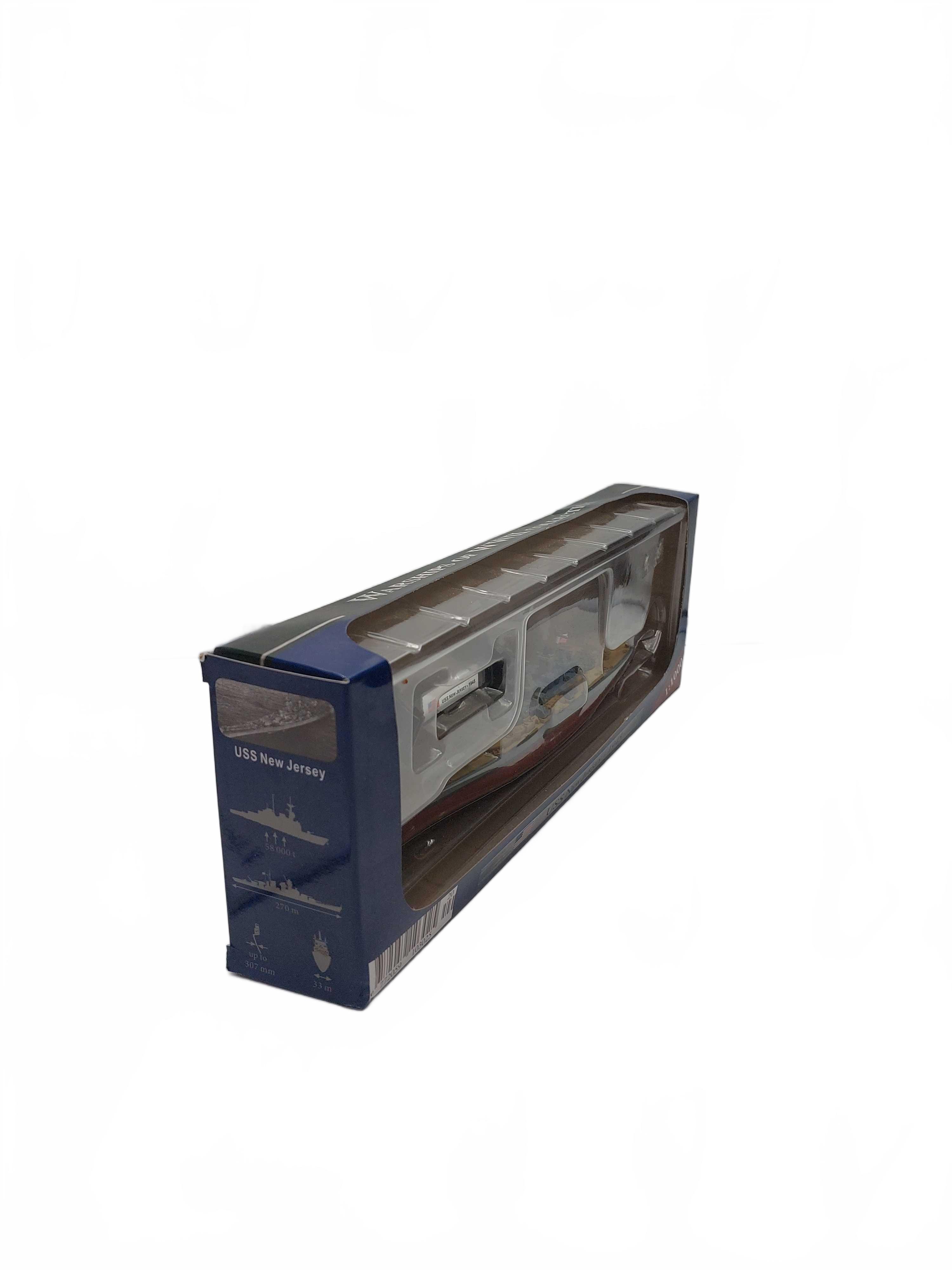 Model Boat USS New Jersey 194 Blue In Box (GB1429202